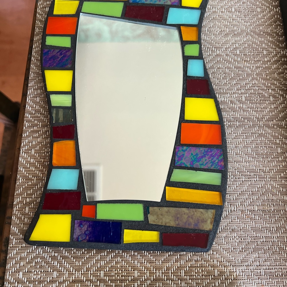 Mirror Abstract Mosaic: Mid-century - Picture 2 of 10